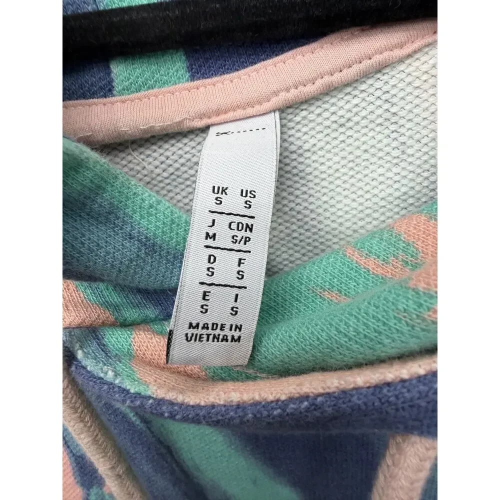 Adidas Marbled Paint Hoodie Sweatshirt RYV Unisex‎ Small Vintage